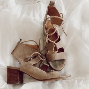 Lace up sandals
